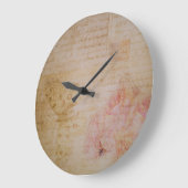  Shabby Chic Butterfly Antiek Script Grote Klok (Hoek)