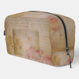 Shabby Chic Butterfly Antiek Script Toilettasje