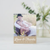 SHABBY CHIC | CARTE POSTCARD MARIAGE PHOTO (Debout devant)