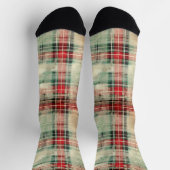 Shabby Chic Christmas Tartan Sokken (Top)