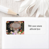 Shabby chic collage, French chic, country rustic,f Etiket (Insitu)