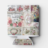 Shabby chic collage, land Victoriaans, ontkoppelin Blikjeskoeler (Achterkant)