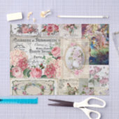 Shabby chic collage, land Victoriaans, ontkoppelin Tissuepapier (Craft)