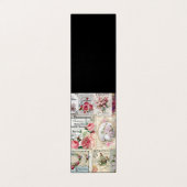 Shabby chic collage, land Victoriaans, ontkoppelin Visitekaartjes (Buitenkant ongevouwen)