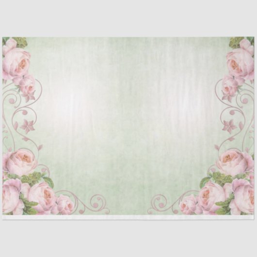 Shabby Chic Collage Series Design 6 Tissuepapier (Voorkant)