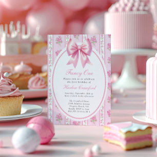 Shabby Chic Coquette Roze Liefde Shack Baby shower Uitnodiging Briefkaart