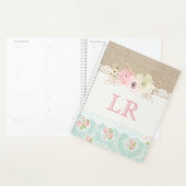 Shabby Chic Country  Farmhouse Rustic Flora Planner (Display)