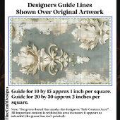 Shabby Chic Cream & Grijs Damask CV7 Decoupage Tissuepapier