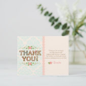 Shabby Chic - dank je kaarten (Staand voorkant)