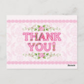 Shabby Chic - dank je kaarten (Achterkant)