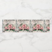 shabby chic, decoupage, victorian, french chic, pa waterfles etiket (Enkel label)