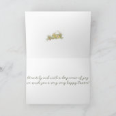 Shabby Chic Easter Rabbit Feestdagen Kaart (Binnen)