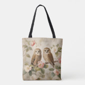 Shabby Chic Elegant Uilen Draagtas (Achterkant)
