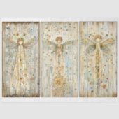 Shabby Chic etherische rustieke engelen AM4 Decoup Tissuepapier (Voorkant)
