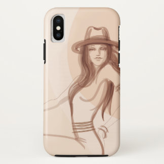 Shabby chic fashionista iPhone x hoesje