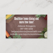 Shabby chic fermiers marché bio chef cartes biz (Dos)