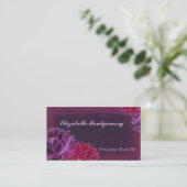 Shabby Chic Fleurs Vintages Cartes de visite (Debout devant)