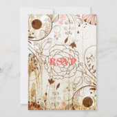  Shabby Chic Floral BabyShower Kaart (Achterkant)