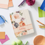Shabby Chic Floral coque ipad<br><div class="desc">Ce coque ipad Shabby Chic Floral a un joli design de rose de chou fleuri à l'avant avec de l'espace pour vous permettre de customiser avec votre nom. Les couleurs utilisées comprennent le rougissement, la pêche, l'orange, la prune et l'olive. Tout est affiché sur un arrière - plan crème. Ce...</div>