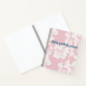 Shabby chic floral custom name notitieboek (Binnen)