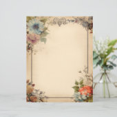 Shabby Chic Floral Junk Journal Papeterie (Debout devant)