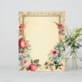 Shabby Chic Floral Junk Journal Stationery (Staand voorkant)