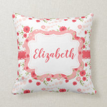 Shabby Chic Floral Pink White Flower - Aangepast