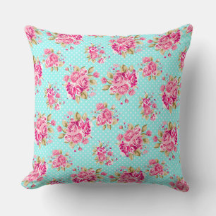 Shabby Chic Floral Rozen Kussen