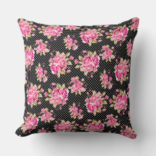 Shabby Chic Floral Rozen Kussen