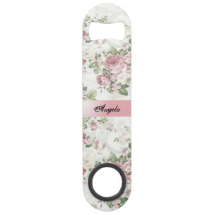  Shabby Chic Flowers-Personalized Speed Flessenopener
