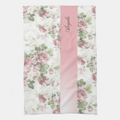  Shabby Chic Flowers-Personalized Theedoek (Verticaal)