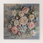 Shabby Chic Flowers Puzzle (Horizontal)