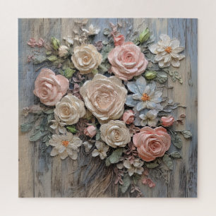 Shabby Chic Flowers Puzzle