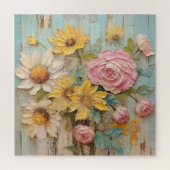 Shabby Chic Flowers Puzzle (Vertical)