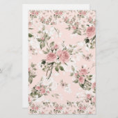 Shabby chic, franse chic, , floral, rustic, pi briefpapier (Voorkant / Achterkant)