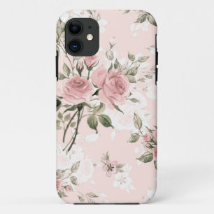 Shabby chic, franse chic, , floral, rustic, pi iPhone 11 hoesje