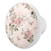 Shabby chic, franse chic, , floral, rustic, pi keramische knop (Rechts)