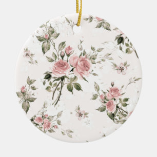 Shabby chic, franse chic, vintage, floral, rustic, keramisch ornament