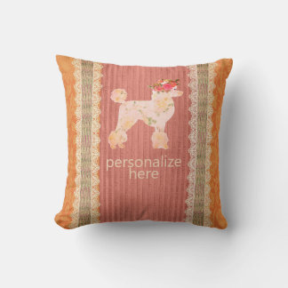Shabby Chic Franse Poodle Look Kussen