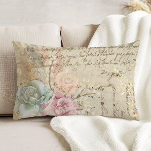 Shabby Chic French Country Floral Accent Kussen