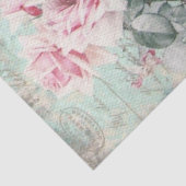 Shabby Chic  French Pink Floral Tissuepapier (Detail)