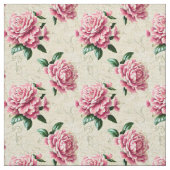 Shabby Chic Gardenias Tissu rose (Échantillon)