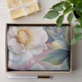 Shabby Chic  geïnspireerde pastelbloem Tissuepapier (Geschenk)