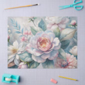 Shabby Chic  geïnspireerde pastelbloem Tissuepapier (Craft)