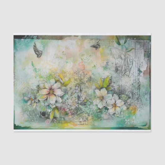 Shabby Chic Gemengde Media Tissuepapier (Voorkant)