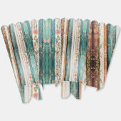 Shabby chic gemengde patronen bedankdoosjes (Ongevouwen)