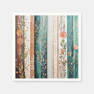 Shabby chic gemengde patronen servet