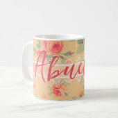  Shabby Chic gepersonaliseerde Abuelita Spaans Koffiemok (Voorkant links)
