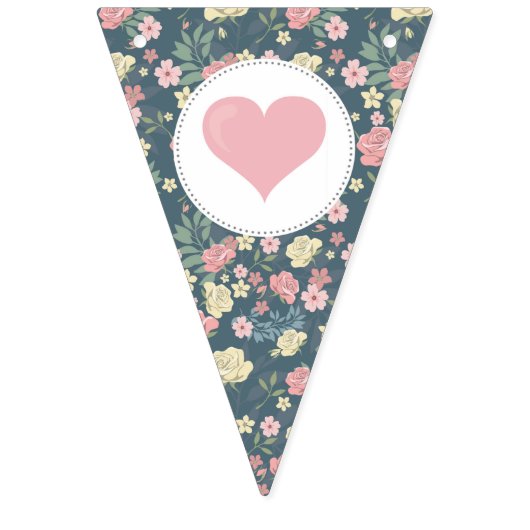 Shabby Chic Happy Birthday Banner (Eerste vlag)