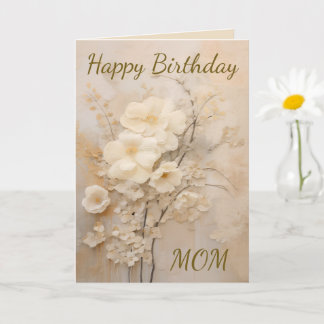 Shabby Chic Happy Birthday Lace Forget Me Not Kaart